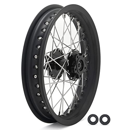TOFR CNC 14x2.15 Rear Wheel Rim for Talaria Sting R MX3/R MX4/XXX/X3 Pro - color: Black, size: 14" Rear
