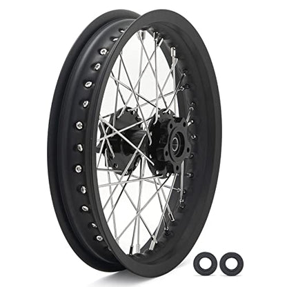 TOFR CNC 14x2.15 Rear Wheel Rim for Talaria Sting R MX3/R MX4/XXX/X3 Pro - color: Black, size: 14" Rear