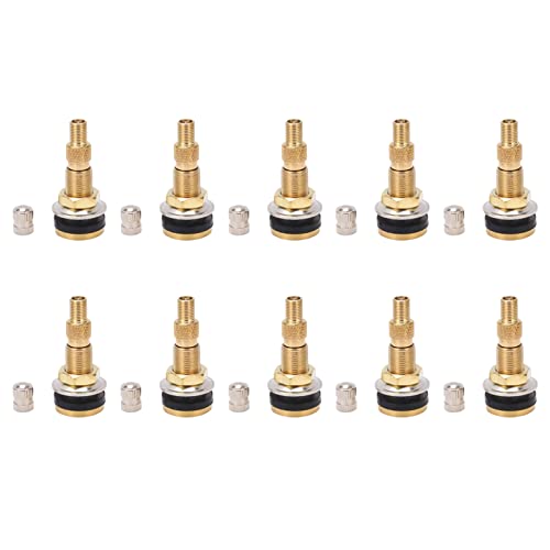 TR618A Tractor Air Liquid Valve Stems, Tubeless Clamp in Tire Valve Stem for Industrial Agricultural Wheels, Tractor, Grader (Pack of 10)
