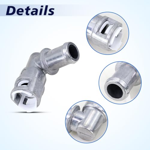 HVAC Heater Hose Connector 5/8" x 5/8" Fits 2002-2005 Blazer,2002-2006 Trailblazer,2007-2010 Dodge Ram 2500/3500/4500/5500,2011-2020 Dodge Grand Caravan,2002-2006 GMC Envoy Replace#800-416 - size: 800-416