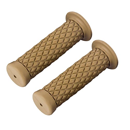 Universal Motorcycle Handles Grips - Non Slip Rubber Motorcycle Grips for Harley Honda Yamaha Suzuki Kawasaki Dirt Bike - color: Yellow