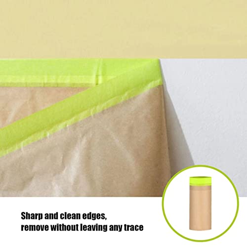 Tape and Drape, 12” x 50 feet Masking Paper for Painting, 1 Pack - size: 12",50ft