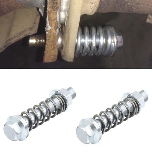 2PCS Car Exhaust Manifold Bolts, M10x1.5 MM Exhaust Bolts and Nuts Kit with Springs, Muffler Repair Kit Car Accessories Exhaust Flange Bolts, Universal for Most Cars (2PCS)
