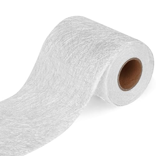 Fiberglass Chopped Strand Mat Roll, 1.5 oz, 6 in x 10 Yards, Fiberglass Mat for Boat Repair, Auto Body Repair, Compatible with Polyester & Vinyl Ester Resin - size: 6" x10Yards