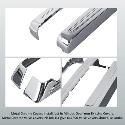 SLMOTO Lighting Engine Valve Covers Trim Fit For Honda Goldwing GL1800 F6B