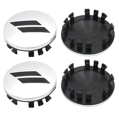 MDEOOSKY 4Pcs 6CZ27DX8AA 63mm 2.5" Wheel Center Cap Covers Replacement for Dodge Charger Challenger Durango Replace 6CZ27RM8AA (Silver) - color: Silver