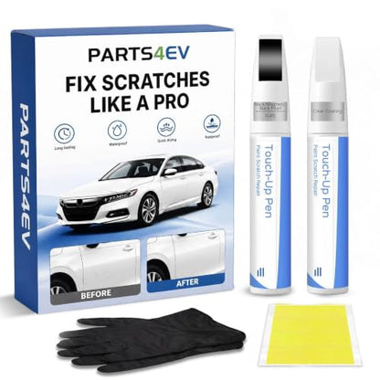 Black/Magnetic Black Pearl G41 for NISSAN Touch Up Paint Kit, Exact Match Touch Up Paint with 2K Clear Coat, Professional Scratch and Chip Repair - color: Black/Magnetic Black Pearl