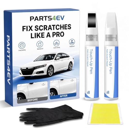 Black/Magnetic Black Pearl G41 for NISSAN Touch Up Paint Kit, Exact Match Touch Up Paint with 2K Clear Coat, Professional Scratch and Chip Repair - color: Black/Magnetic Black Pearl