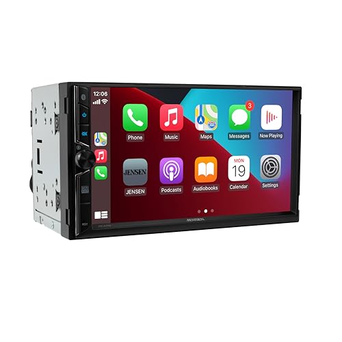 Jensen J3CA7W 7" Wireless Apple CarPlay Android Auto Double DIN Car Stereo - style: New 7” Wireless Double Din Stereo