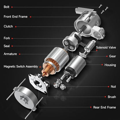Starter Compatible with 2003-2010 Ford Focus 2.0 2.3L, 2005-2012 Escape 2.3 2.5L, 2012-2013 Explorer Edge 2.0L, 2005-2011 Mazda Tribute, 2005-2011 Mariner L4 SFD0120 41014076 3S4T-11000 6674
