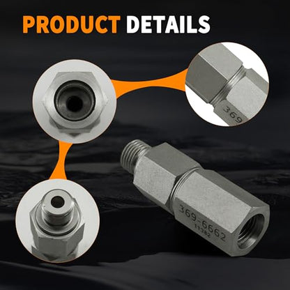 369-6662 Fuel Pressure Regulator Compatible with Caterpillar CAT C9 C7 322C 324D 325C 329D 525C 535C 545C 627G 637D 637E 816F II 815F II 815B 953C 963C 973C 973D