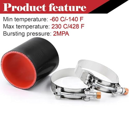 2.75 inch Silicone Coupler ID 2-3/4" Intake Intercooler Turbo Hose Coupling - size: 2.75 Inch