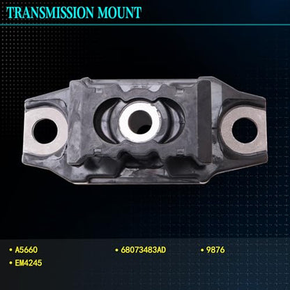 Motor Mount Kit for 2012-2018 Fiat 500 1.4L L4 - size: 2012-2018 500 1.4L