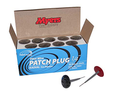 Patch Rubber Company 1/4" Pilot Wire Patch Plugs, 1-3/4" Dia. Patch 18-Pack