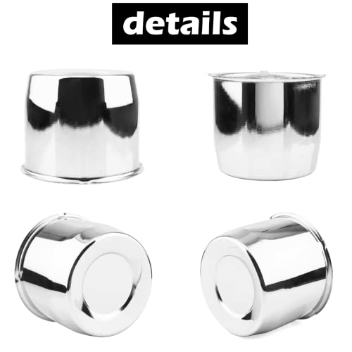 4Pcs 5.15" OD 4.31" H Push Through Trailer Wheel Center Cap for Rim - color: Chrome, size: 5.15" Hub 4.31" H