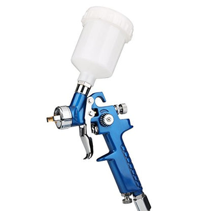 HVLP Gravity Feed Touch Up Air Spray Gun 125CC, Nozzle Tip Size 1.0mm for Base Coats, Metallic Paint, Whole Car Spraying - size: Nozzle Size 1.0mm