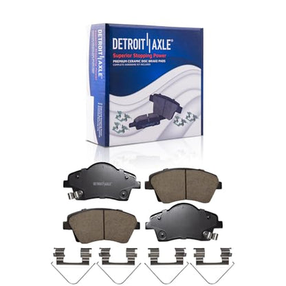 Detroit Axle - 8pc Brake Kit for 2019-2025 Volvo XC40 - size: 8PR53633/KIT