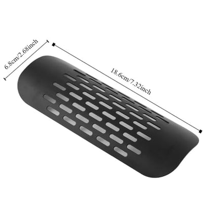 Motorcycle Heat Guard Metal Exhaust Durability Ventilation Hole Muffler Guard Universal Scratch Mar-Proof For Motorcycle(Black)