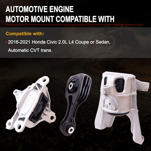Engine Motor Mount for Civic 2016-2021 2.0L L4 Coupe or Sedan - size: 2016-2021 Civic 2.0L