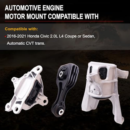 Engine Motor Mount for Civic 2016-2021 2.0L L4 Coupe or Sedan - size: 2016-2021 Civic 2.0L
