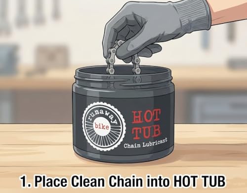 HOT TUB Chain Lubricant - style: 8 oz Tub