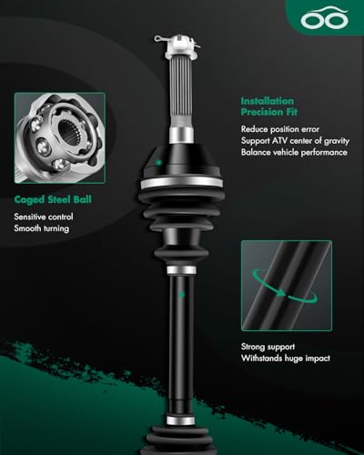 SCITOO CV Axle Shaft Assembly 2005 2006 fits for Polaris Sportsman 400 500 600 700 800 Front Left Right 2PCS 1380234