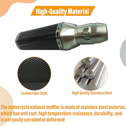 Motorcycle Muffler Mid Pipe Connect Pipe Compatible with Ninja 500 - size: 15PCS Muffler,Muffler Mid Pipe,Muffler Adapter