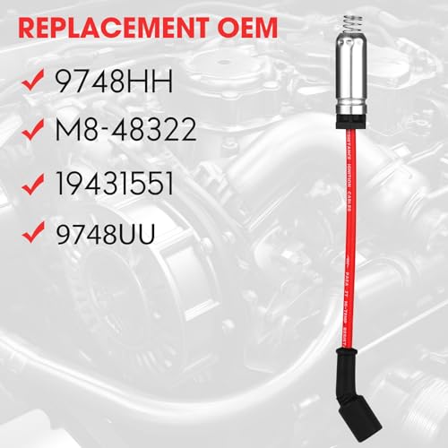 Ozikutech 8-Pack Spark Plug Wires Set for Chevy Silverado Tahoe 5.3 - style: Standard
