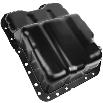 Transmission Oil Pan with Drain Plug, Fit for Mitsubishi Lancer 2008-2012 2.0L, Fit for Mitsubishi Outlander 2006-2012 2.0L, Fit for Mitsubishi ASX 2010-2015 2.0L, OE MN187235 - size: MN187235