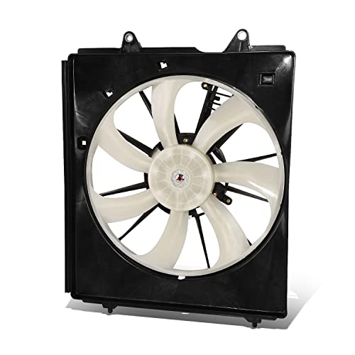 HO3113143 Factory Style Radiator Cooling A/C Condenser Fan Assembly Compatible with Honda Odyssey 3.5L 2018-2022, 12V, Black