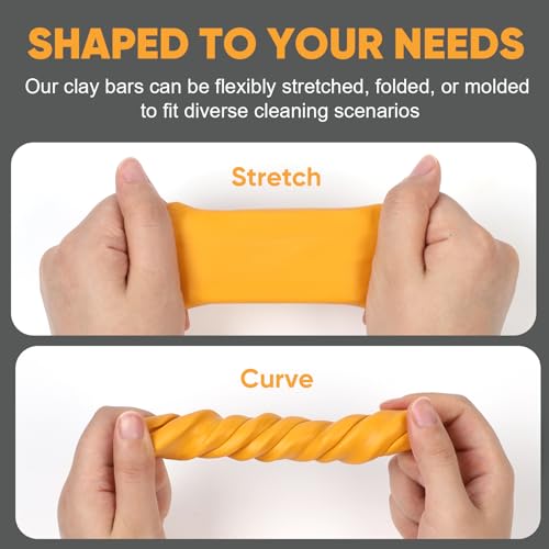 TEAWOO Car Clay Bar 4 Pack 400g, automotive clay bar, Car Detailing Cleaner - size: 4 Count