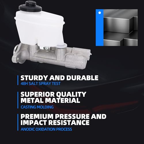 HiSport 472013D380 Brake Master Cylinder with Reservoir and Cap - size: OE# 472013D380