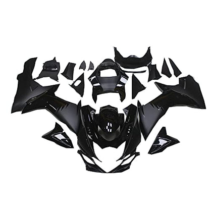 YTL Glossy Matte Black Full Fairing Fit for Suzuki 2011-2026 GSXR 600/750 - color: 018 Glossy Matte Black