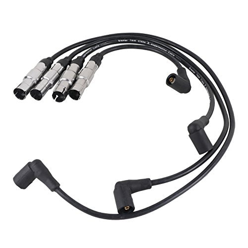 AutoPart T ST-4129 7mm Ignition Spark Plug Wire Set, Set of 4, for Volkswagen 2001-2005 Beetle/ 2001-2007 Golf/ 2007-2010 Golf City/ 2001-2005 Jetta, L4, 2.0L, 121cid