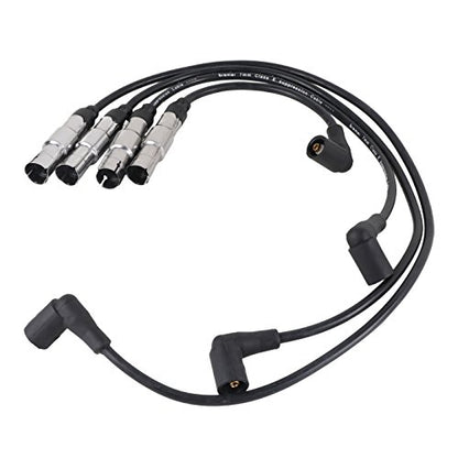 AutoPart T ST-4129 7mm Ignition Spark Plug Wire Set, Set of 4, for Volkswagen 2001-2005 Beetle/ 2001-2007 Golf/ 2007-2010 Golf City/ 2001-2005 Jetta, L4, 2.0L, 121cid