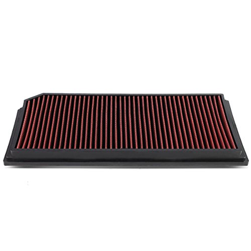 DNA Motoring AFPN-005-RD Washable Drop In Panel Air Filter Enhance Engine Performance [Compatible with 6-11 A3 Turbo / 08-09 TT / 06-08 GTI Jetta Passat / 12-13 Golf / 07-09 EOS 2.0 Turbo] - style: 06-11 A3 Red