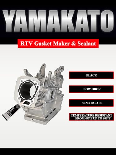 YAMAKATO RTV Non-Asbestos Gasket Material Maker Silicone Sealant (3 oz) - size: type2 rtv & 11*12" gasket sheet