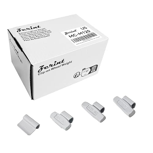 MC-M120 Wheel Weight Kit MC Style Grey 120pcs/kit: 1/4oz, 1/2oz, 3/4oz, 1oz 30pcs Each - size: MC-M120