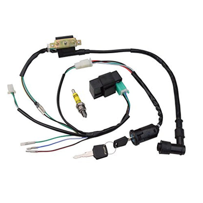 GOOFIT Rebuilt Ignition CDI Wiring Kit Harness for 50cc 70cc 90cc 110cc 125cc Stator CDI Coil ATV Quad Bike Buggy Go Kart