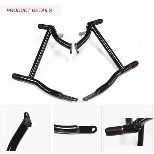 MZS Motorcycle Saddlebag Guard Crash Bars for HD Touring Models 2009-2025 - size: Touring Rear 2009-2025