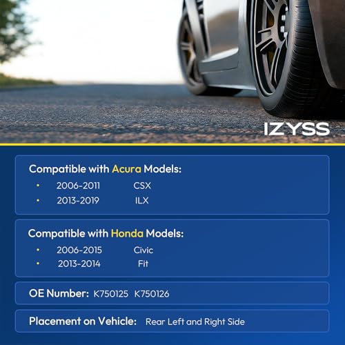 K750125 K750126 Rear Sway Bar Links for Honda Civic 06-15 Fit 13-14 - size: K750125 K750126