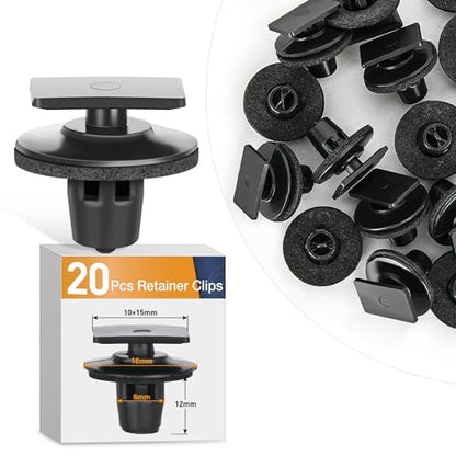 GOOACC 25pcs Rocker Panel Moulding Clips with Sealer - color: 25pcs Rocker Panel Moulding Clips