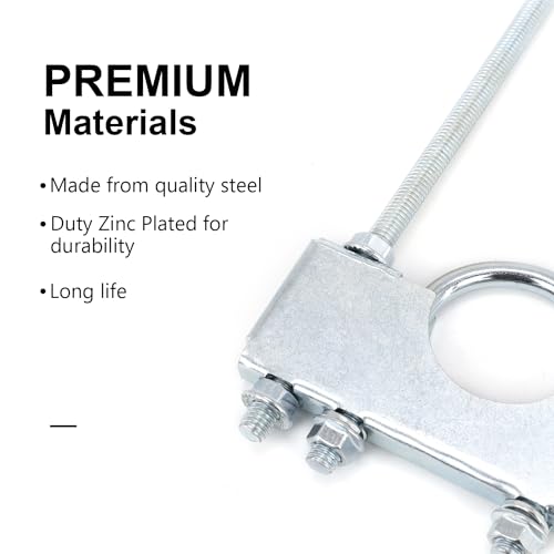 Exhaust Clamp With Hanger for 2.25" Pipe - style: 2.25in