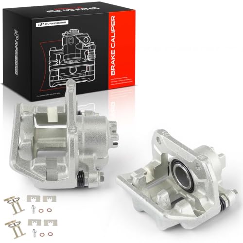 A-Premium Rear Left and Right Side Disc Brake Calipers with Bracket