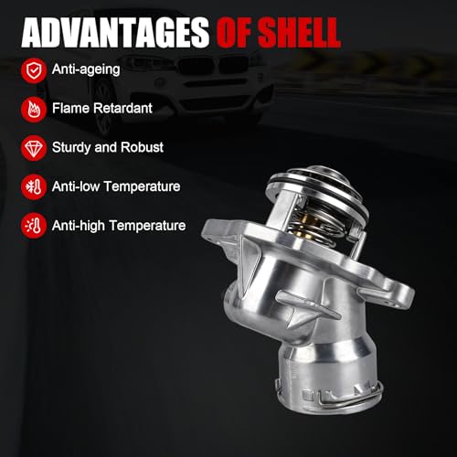 Engine Coolant Thermostat Housing Assembly w/Gasket Compatible with Mercedes-Benz C230 C250 C280 C300 C350 E280 E350 ML350 ML450 R350 2005-2013,Replaces 2722000115 2722000415 902-5912 - size: 902-5912