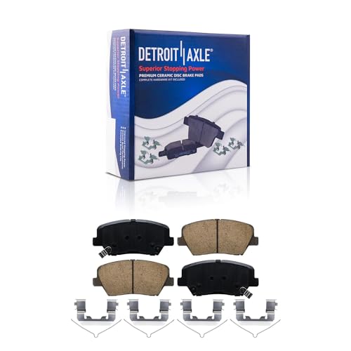 Detroit Axle - Front Brake Kit for 2019-2024 Hyundai Nexo Disc Brake Rotors - size: 6PR42402/kit