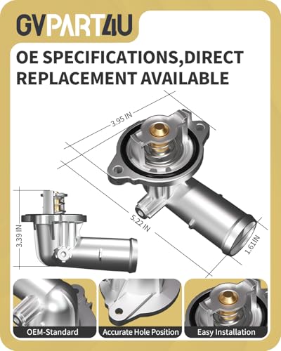 Thermostat Housing Assembly Fit for Jeep Dodge, OEM 5184651AF