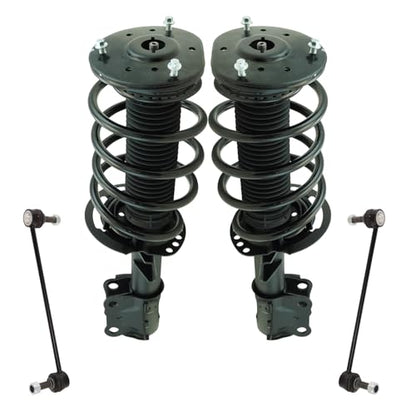 TRQ Front Suspension Kit Complete Strut & Coil Spring Assembly Sway Bar - style: SCA34841