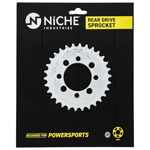 NICHE Drive Sprocket Chain Combo for Kawasaki Z125 Pro Front 14 Rear 30 Tooth 420 X-Ring 124 Links