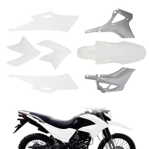 Plastics Fairing Fender Kit for Dirt Bike Hawk 250 - color: White